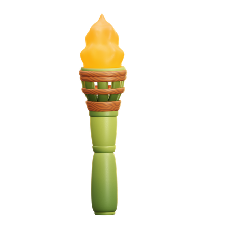 Tocha de bambu  3D Icon