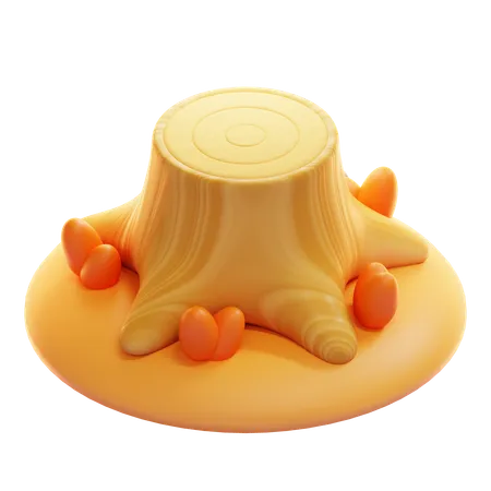 Toco de árvore  3D Icon