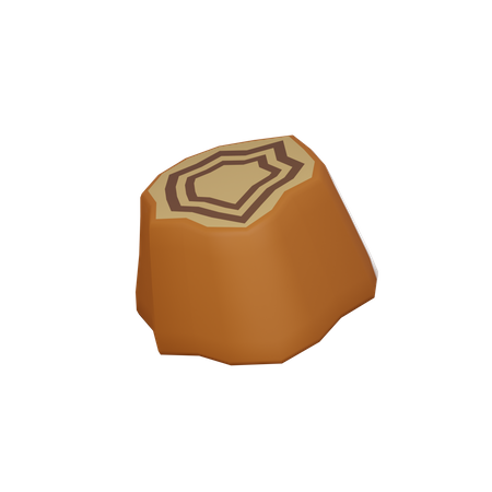 Toco de árvore  3D Icon