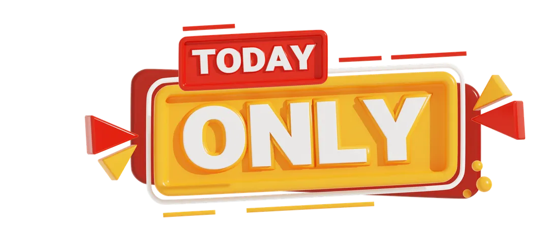 Today Only  3D Icon
