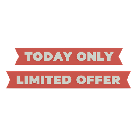 Today Only Limited Offer  3D Icon