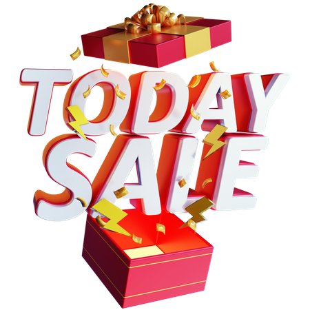 Today Sale  3D Illustration