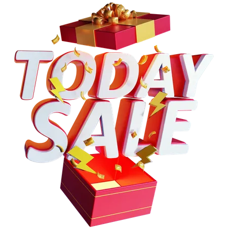 Today Sale  3D Illustration