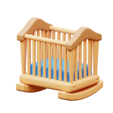 Toddler Bed  3D Icon