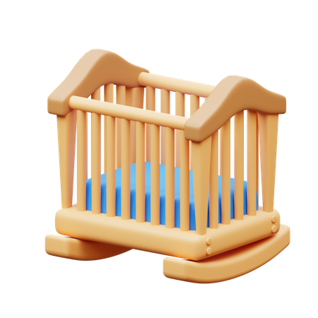 Toddler Bed  3D Icon