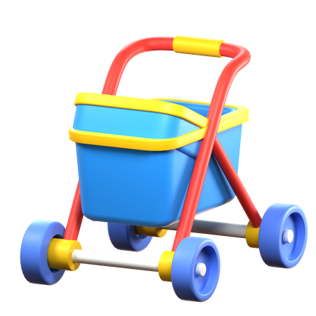 Toddler Stroller  3D Icon