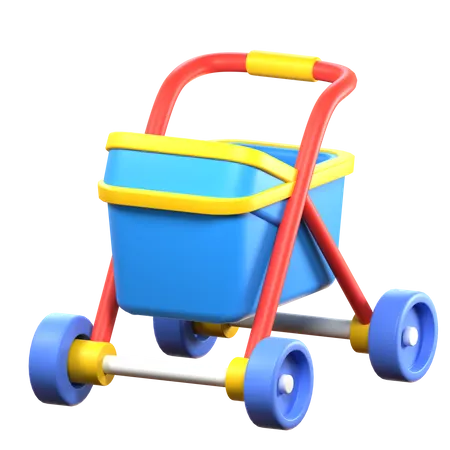 Toddler Stroller  3D Icon