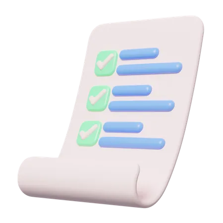 Todo List  3D Icon