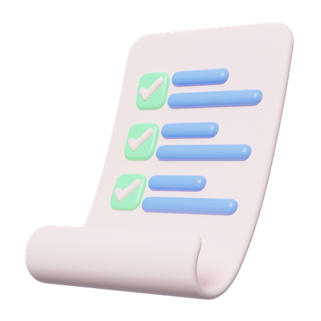 Todo List  3D Icon