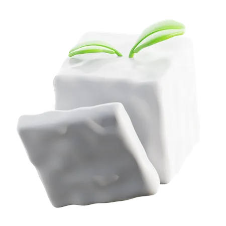 Tofu Japanese Food 3 D Icon 3D Icon