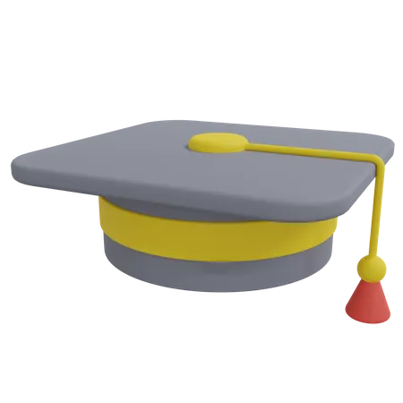 Graduation Cap Illustration 3D Icon