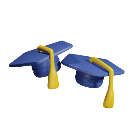 Toga Hat Graduation 3D Icon
