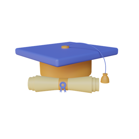 Togas And Certificate  3D Icon
