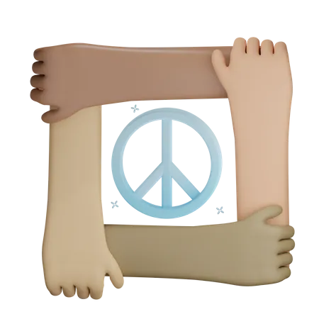 Together For Peace 3D Icon