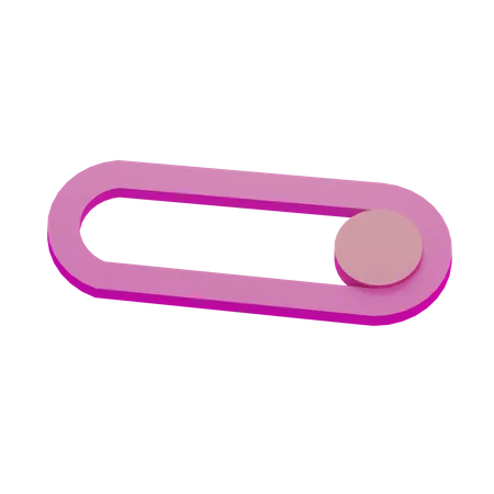 Toggle Bar Basic Geometry  3D Icon