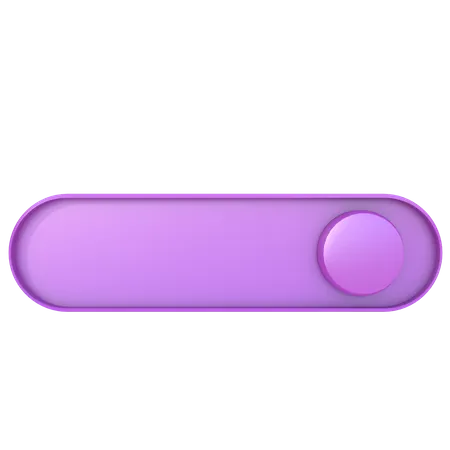 Toggle Button  3D Illustration