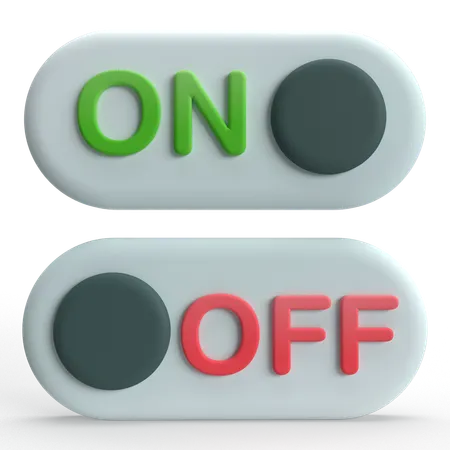 Toggle Button  3D Icon