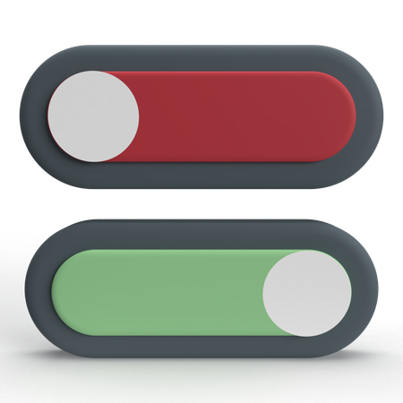 Toggle Button  3D Icon