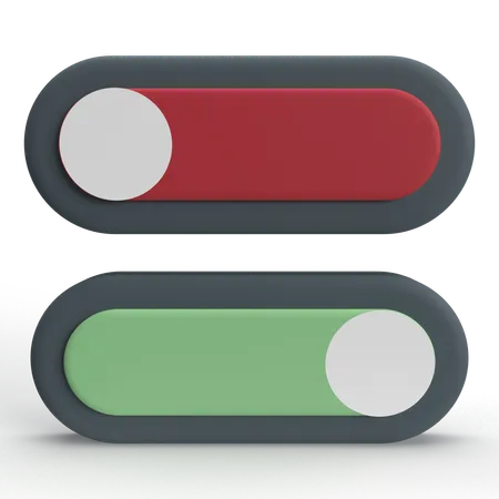 Toggle Button  3D Icon