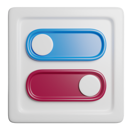 Toggle Button  3D Icon
