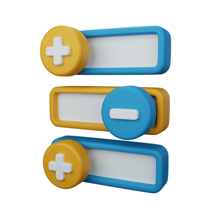 Toggle Button  3D Icon