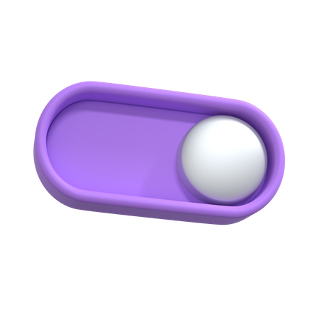 Toggle Button  3D Illustration