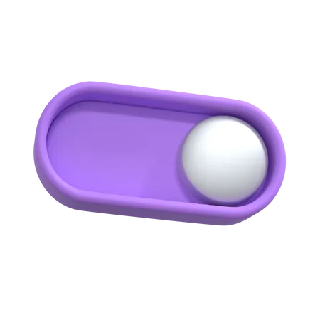 Toggle Button  3D Illustration