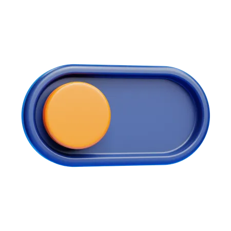 Toggle Button 3 D Icon 3D Icon