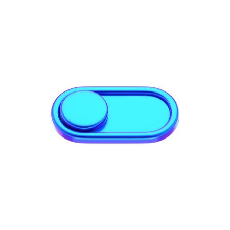 Toggle Button Abstract Shape  3D Icon