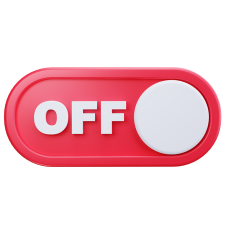 Toggle Off  3D Icon