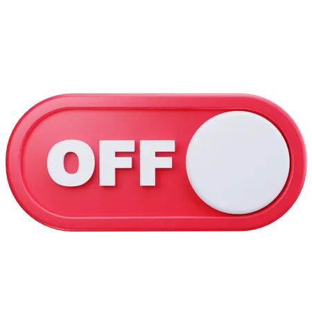 Toggle Off  3D Icon
