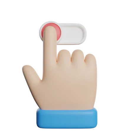 Toggle Off Gesture  3D Icon