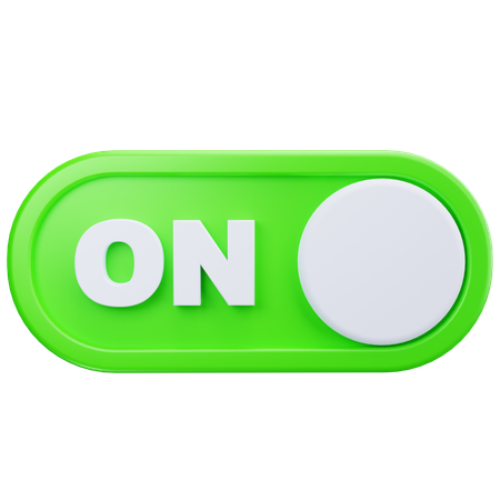 Toggle On  3D Icon
