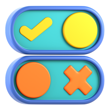 Toggle Response  3D Icon