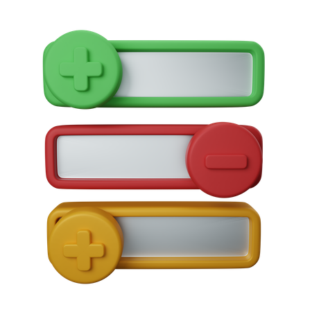 Toggle Switch  3D Icon