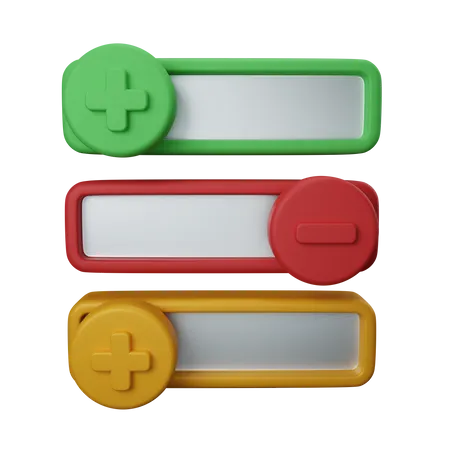 Toggle Switch  3D Icon