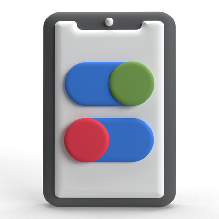 Toggle Switch  3D Icon