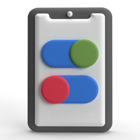 Toggle Switch  3D Icon
