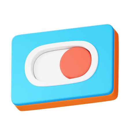 Toggle Switch  3D Icon