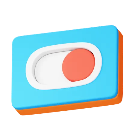 Toggle Switch  3D Icon