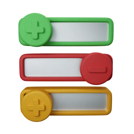 Toggle Switch 3D Icon