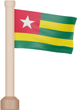 Togo Flag  3D Icon