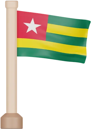 Togo Flag  3D Icon