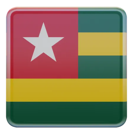 Togo Flag  3D Illustration
