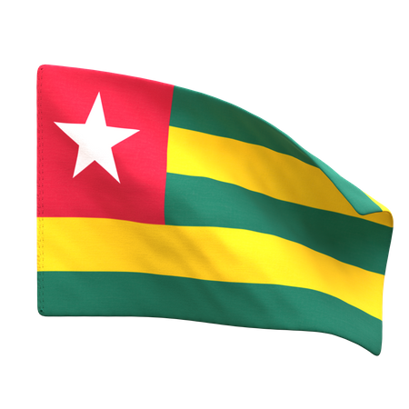 Togo Flag  3D Icon