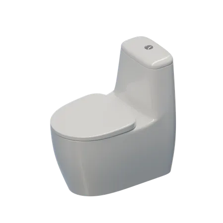 One Piece Toilet 3 D Design 3D Icon