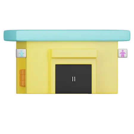 화장실  3D Icon