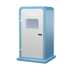 3d toilet logo