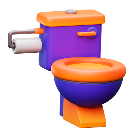 Toilet  3D Icon