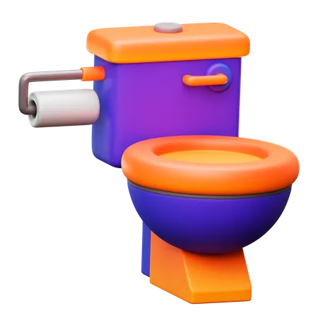 Toilet  3D Icon